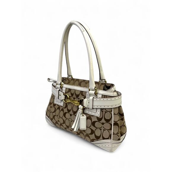 Coach Vintage Y2K Hampton Signature Satchel - Picture 9 of 16